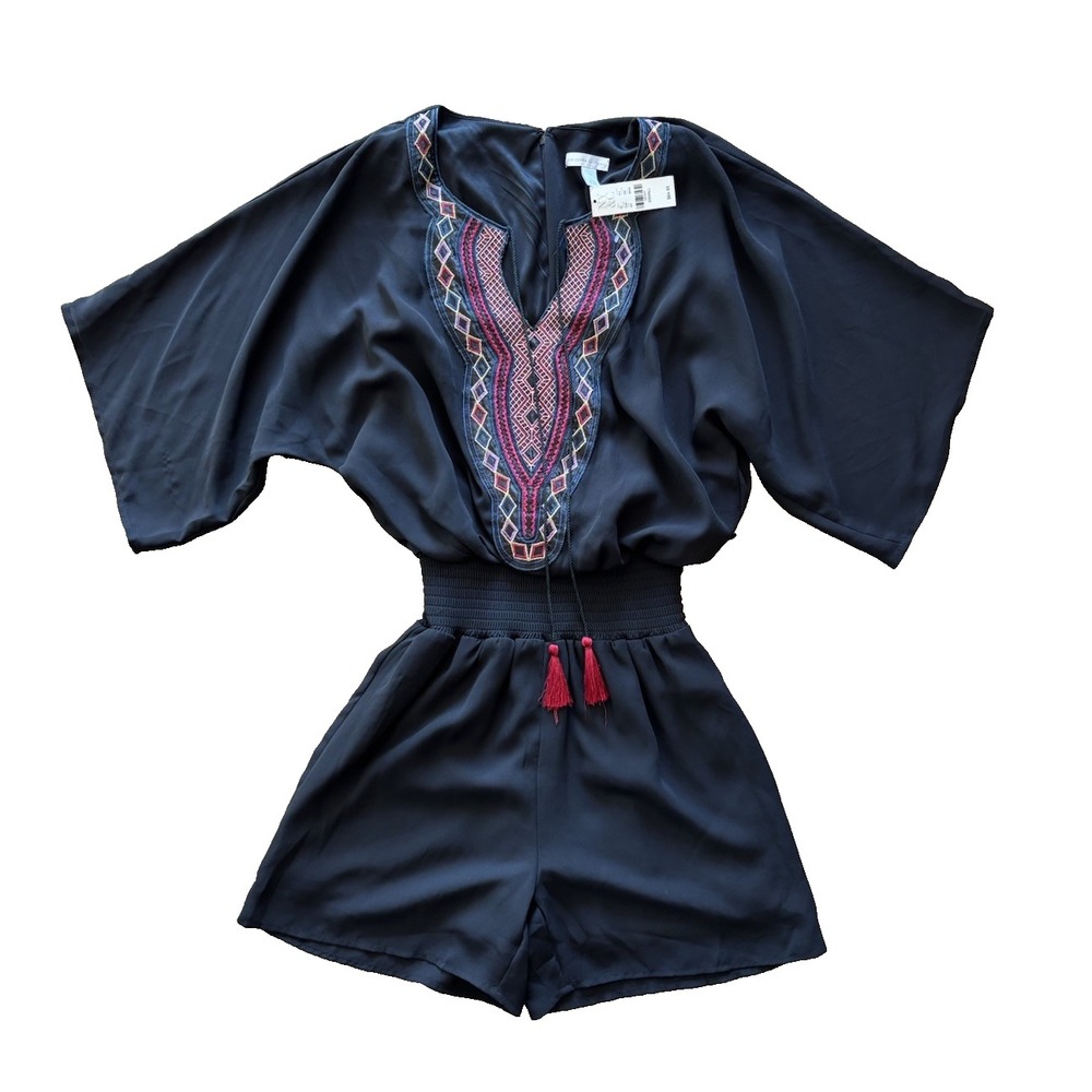 New York &‎ Company Women's NWT Black romper Size XS